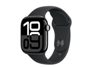 APPLE Watch S10 GPS 42mm Jet Black Alu Case with Black Sport Band – S/M (mwwe3qv/a)