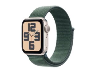 APPLE Watch SE2 v3 GPS 40mm Starlight Alu Case with Lake Green Sport Loop (mxeh3qv/a)
