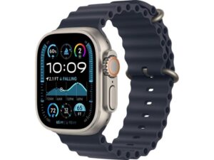 APPLE Watch Ultra2 v2 Cellular 49mm Natural Titanium Case with Navy Ocean Band (mx4d3se/a)