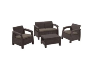 KETER Baštenska garnitura CORFU II braon CU 258952 OUTLET