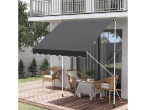 MultiGarden Tenda za terasu i balkon sa podešavanjem visine 3×1.2m Gray