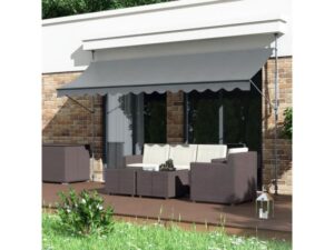 MultiGarden Tenda za terasu i balkon sa podešavanjem visine 2×1.2m Gray