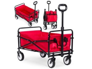 MultiGarden Sklopiva kolica za plažu 48x90cm Red