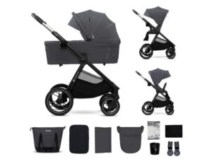 KINDERKRAFT Kolica za bebe 2U1 NEA 2 DEEP GREY