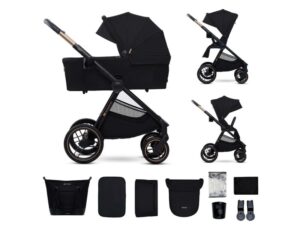 KINDERKRAFT Kolica za bebe set 2U1 NEA 2 MIDNIGHT BLACK