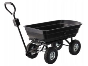 Garden Line Baštenska transportna kolica 300kg, 75l, Black