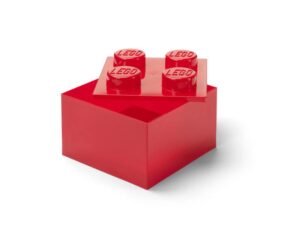 LEGO LEGO kutija za odlaganje sa poklopcem (4): Svetlucavo crvena