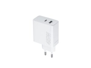 Maxlife MAXLIFE kućni punjač za telefon od 45W sa USB-A i USB-C ulazom WHITE