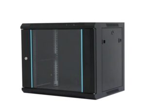 MAXPRO LINE Rack orman nazidni, 9U, 600×450, staklena vrata