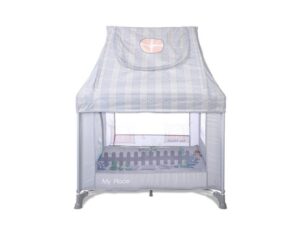 LORELLI BERTONI Ogradica za bebe sa krovom My Place Grey
