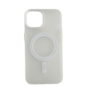 Silikonska futrola Magsafe FLURO COLOR Iphone 13/14 BELA