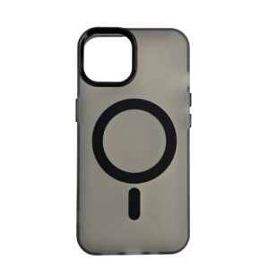Silikonska futrola Magsafe FLURO COLOR Iphone 13/14 CRNA