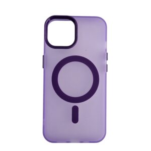 Silikonska futrola Magsafe FLURO COLOR Iphone 13/14 LJUBIČASTA