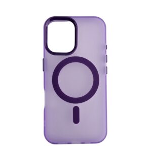 Silikonska futrola Magsafe FLURO COLOR Iphone 16 LJUBIČASTA