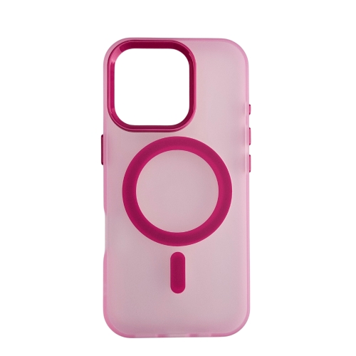 Silikonska futrola Magsafe FLURO COLOR Iphone 16 PRO ROZE