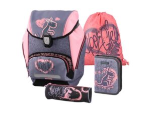 KENGUR Logic set, ranac anatomski, 4 u 1, devojcica, Kengur 19