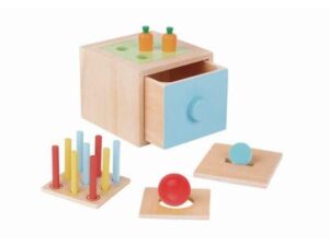 TOOKY TOY DRVENA EDUKATIVNA KUTIJA 4 U 1 TK320