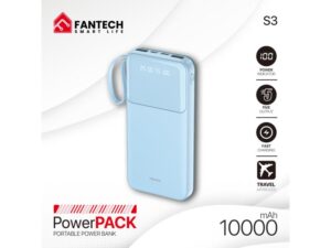 FANTECH Power bank Prenosiva baterija Fantech S3 10000mAh, 10W plavi
