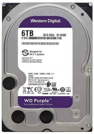 HDD 3.5 6TB WD63PURZ WD Purple 24/7 5400RPM 256MB SATA3