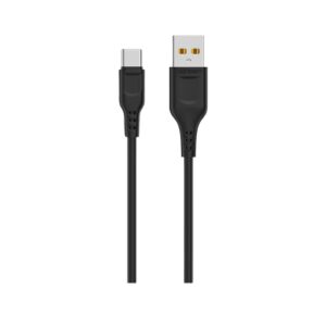 DENMEN D01T Type C USB data kabl 2,4A 1m CRNI DENMEN D01T Type C USB data kabl 2,4A 1m CRNI