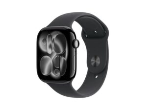 APPLE Watch S11 GPS 46mm Jet Black Aluminium Case with Black Sport Band - M/L (meux4rk/a)