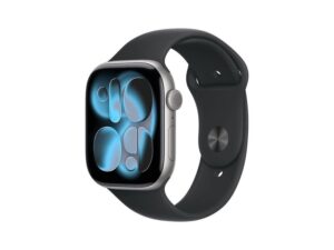 APPLE Watch S11 GPS 42mm Space Grey Aluminium Case with Black Sport Band - S/M (meqw4rk/a)