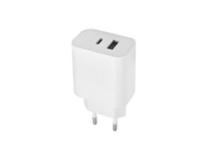 Maxlife Kućni punjač za telefon od 20W sa USB-A i USB-C ulazom white