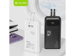 Bavin Power bank 20000mAh 22,5W Type C & Ligtning kabl bela 19