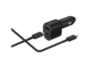 SAMSUNG Auto punjač Type C 45W & Usb A 15W + Kabl type C-Type C crna (