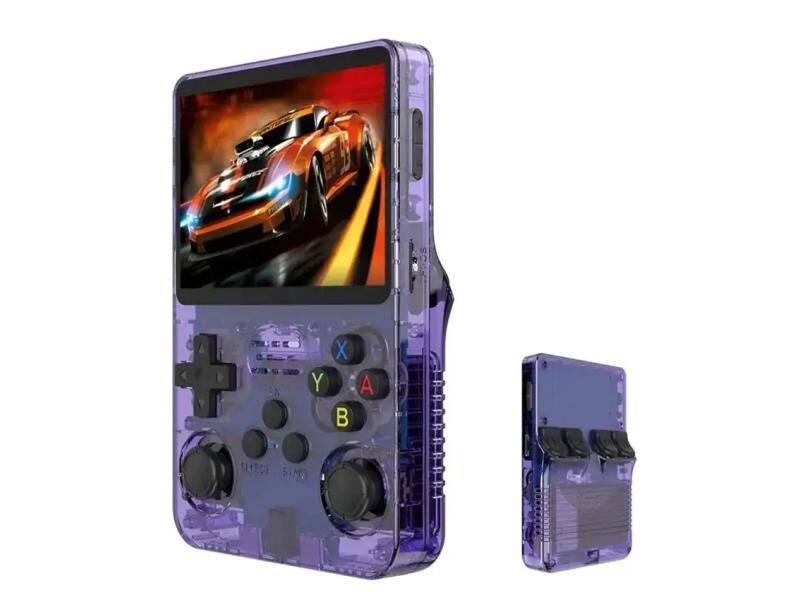 NIKEDA Gaming Console – R36S Handheld Console (purple)