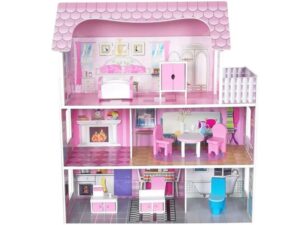 Milla Toys Drvena kućica za lutke sa 8 delova nameštaja 11/71482