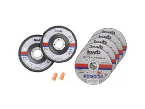 EINHELL By KWB Rezna ploča za metal i lamelni brusni disk 115mm – 7kom.