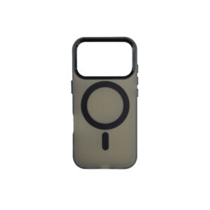 Silikonska futrola Magsafe FLURO COLOR Iphone 17 Pro CRNA