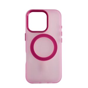 Silikonska futrola Magsafe FLURO COLOR Samsung A07 ROZE