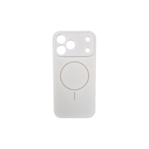 Silikonska futrola Magsafe LUX Iphone 17 PRO MAX BELA
