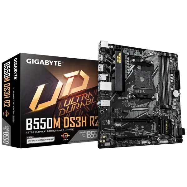 Matična ploča AM4 Gigabyte B550M DS3H R2 1.0  HDMI/DVI/M.2