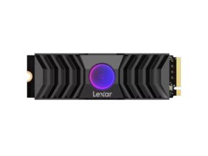 LEXAR 1TB High Speed PCIe Gen5 x4 M.2 NVMe up to 12,000 MB/s read and 11,000 MB/s write, RGB FAN heatsink