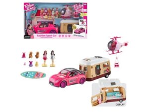 Milla Toys Lutka sa autom, kamp prikolicom i dodacima 61/29491