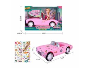 Milla Toys Lutka sa autom i stikerima za sređivanje auta 11/63765