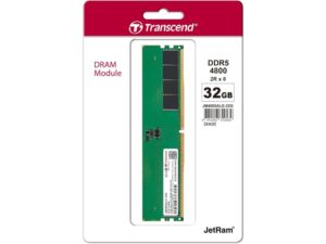 TRANSCEND 32GB/DIMM/DDR5/4800MHz/CL40/crna