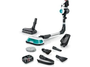 BOSCH 2 u 1 akumulatorski usisivač i mop Unlimited 7 ProHygienic Aqua Bela BCS712HYG5