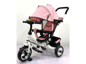 Playtime 411 Tricikl sa podesivim naslonom roze