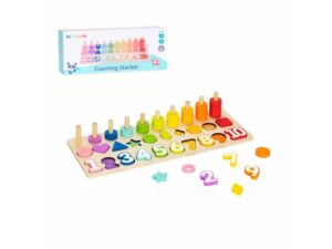 TOOKY TOY Drvena edukativna igra Brojevi, oblici i boje HP037 107/51612