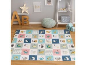 ECO TOYS Podloga za igru sa dva lica, sklopiva sa torbom 200X150