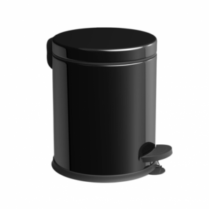 Kanta za otpatke sa pedalom metal CRNA 12 lit (visina 370mm, prečnik 250mm)