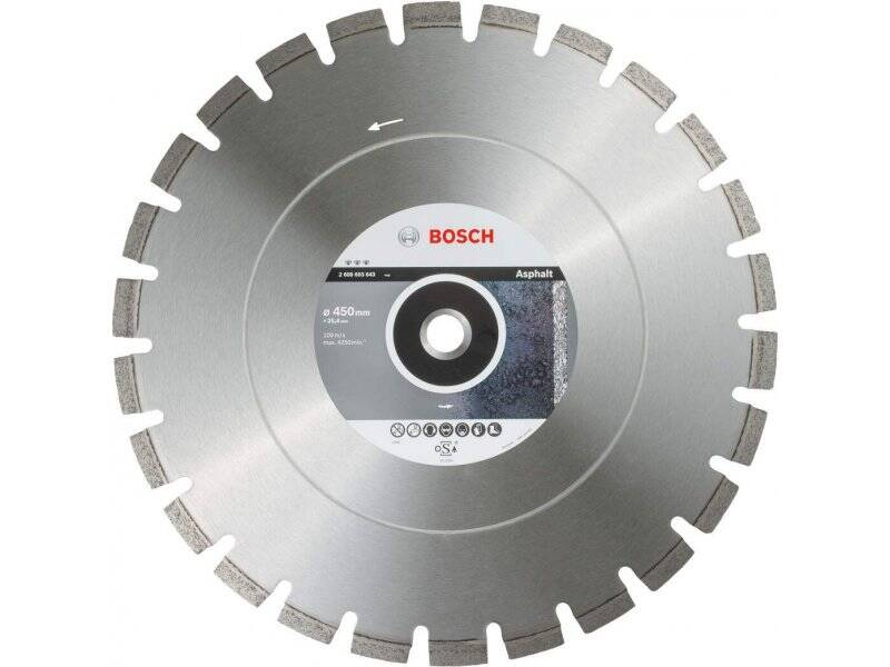 BOSCH Dijamantska rezna ploča Best for Asphalt 450 x 25,40 x 3,6 x 12 mm