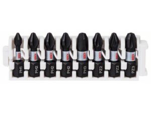 BOSCH Pakovanje Impact Control nastavaka za odvrtače, 8-delno, 1xPH1 3xPH2 1xPH3 2xPZ2 1xPZ3 2608522323
