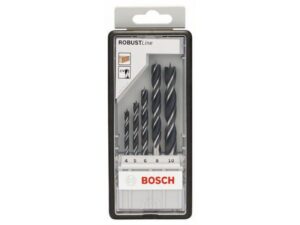 BOSCH 5-delni Robust Line set spiralnih burgija za drvo 2607010527, 4  5  6  8  10 mm