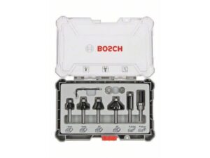 BOSCH Komplet glodala, 6 komada, Trim&Edging držač od 6 mm 2607017468