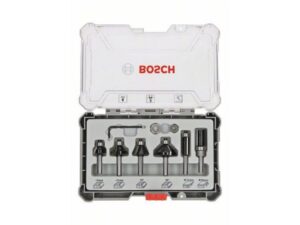 BOSCH Komplet glodala, 6 komada, Trim&Edging držač od 8 mm